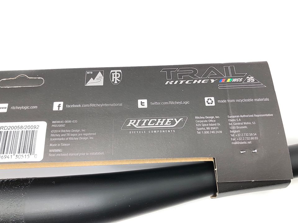 RITCHEY WCS TRAIL 35 RIZER Lenker 35mm x 780mm x 15mm MTB in Köln