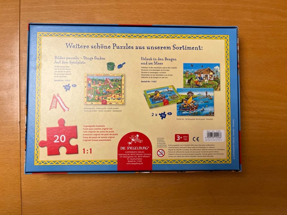 Kinder Puzzle Hase Feuerwehr Weltkarte Baustelle alle vollständig in Vlotho