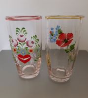 2 antike Gläser 0,5 l, mit verschiedenen Blumenmotiven Bayern - Neuburg a.d. Donau Vorschau