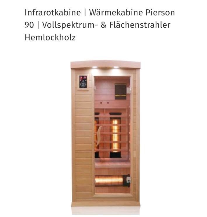 Infrarot Sauna / Wärmekabine mit Dualem Strahlersystem in Borken