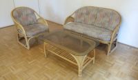 Rattan Sofagarnitur 3-tlg. Sofa + Sessel + Couchtisch massiv Baden-Württemberg - Villingen-Schwenningen Vorschau