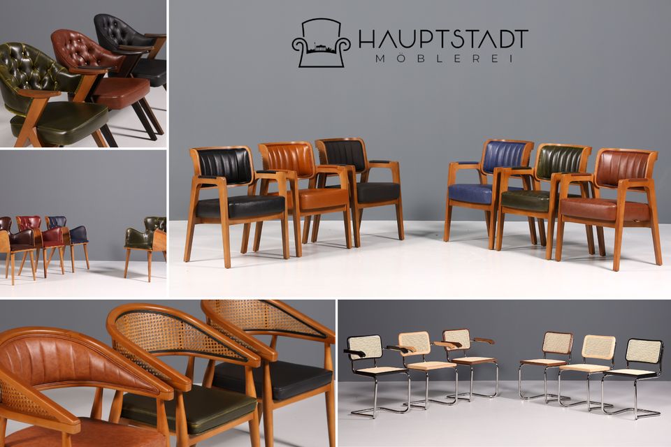 ◤Hauptstadt Möblerei Berlin Große Auswahl an Modernen Stühlen Esszimmer Stuhl Set Chesterfield Design Armlehnstuhl Korbgeflecht Stuhl Chrom Stuhl Stühle Massiv Holz Stühle Freischwinger Stühle Italien in Berlin