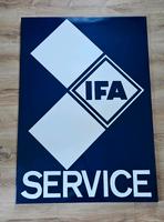 IFA Service Emaille Schild DDR Sachsen - Ebersbach/Sachsen Vorschau