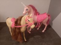 Barbie Pferd und Einhorn mit Glitzersattel Niedersachsen - Edewecht Vorschau