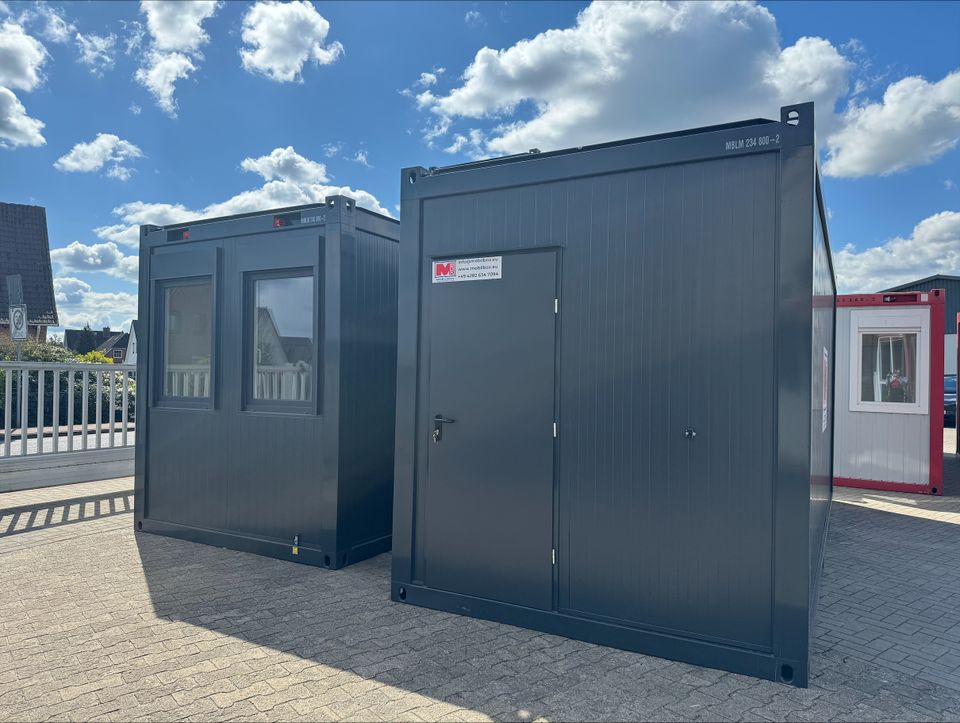 20' Bürocontainer MB20H RIH 2,5m MIETE / 20ft Raumcontainer in Rodeberg