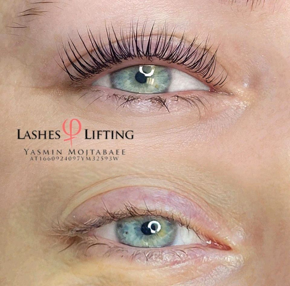 Wimpern Lifting mit Farbe in Hamburg