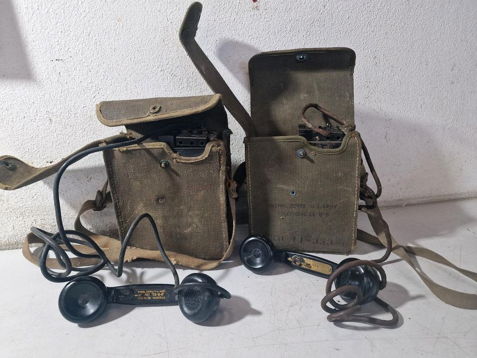 Altes original US Militär Feldtelefon EE-8 in Heusweiler