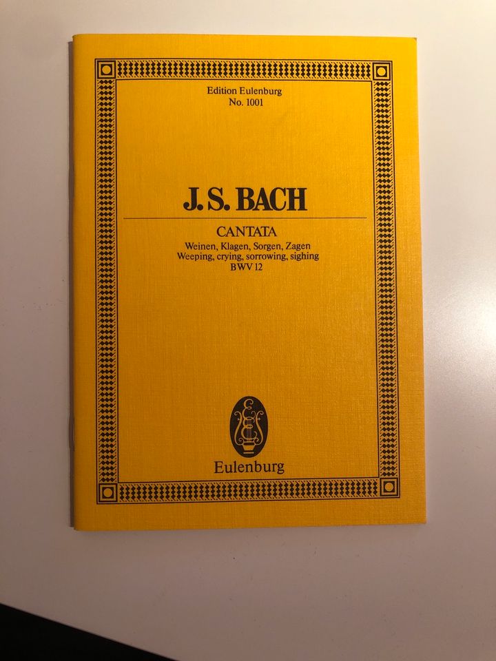 Bach BWV 12 Cantata Weinen, Klagen, Sorgen, Zagen in Wirschweiler