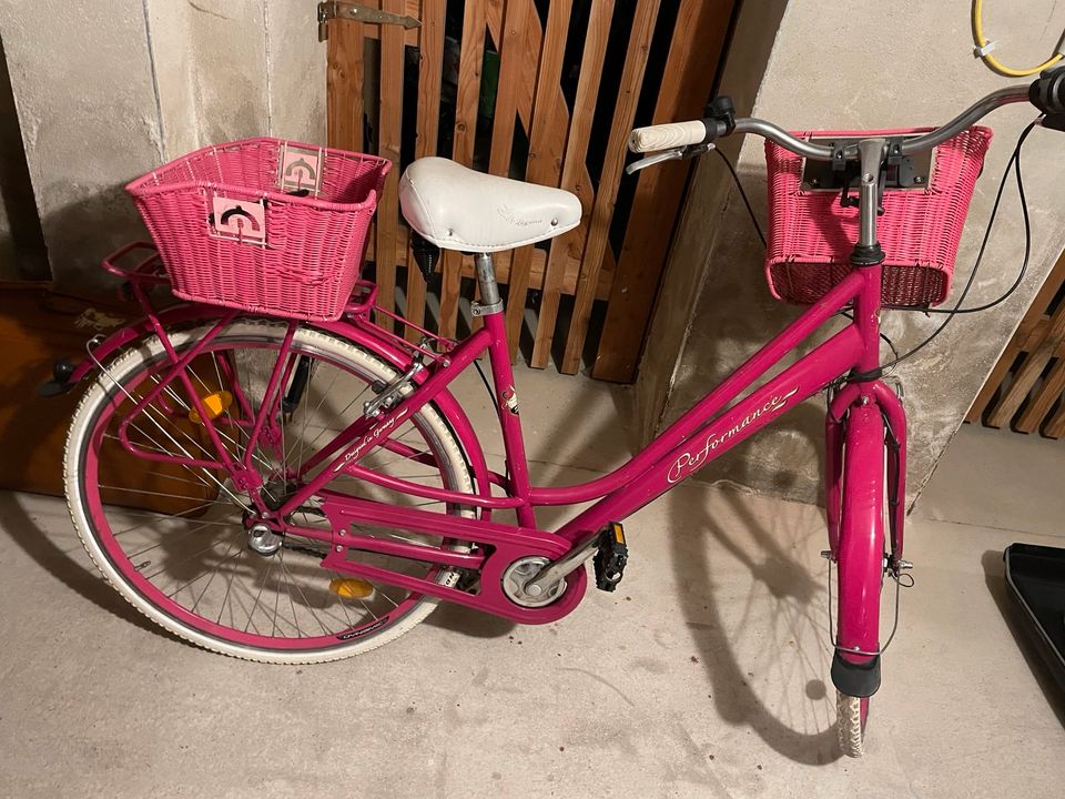 City Fahrrad Pink in Leipzig