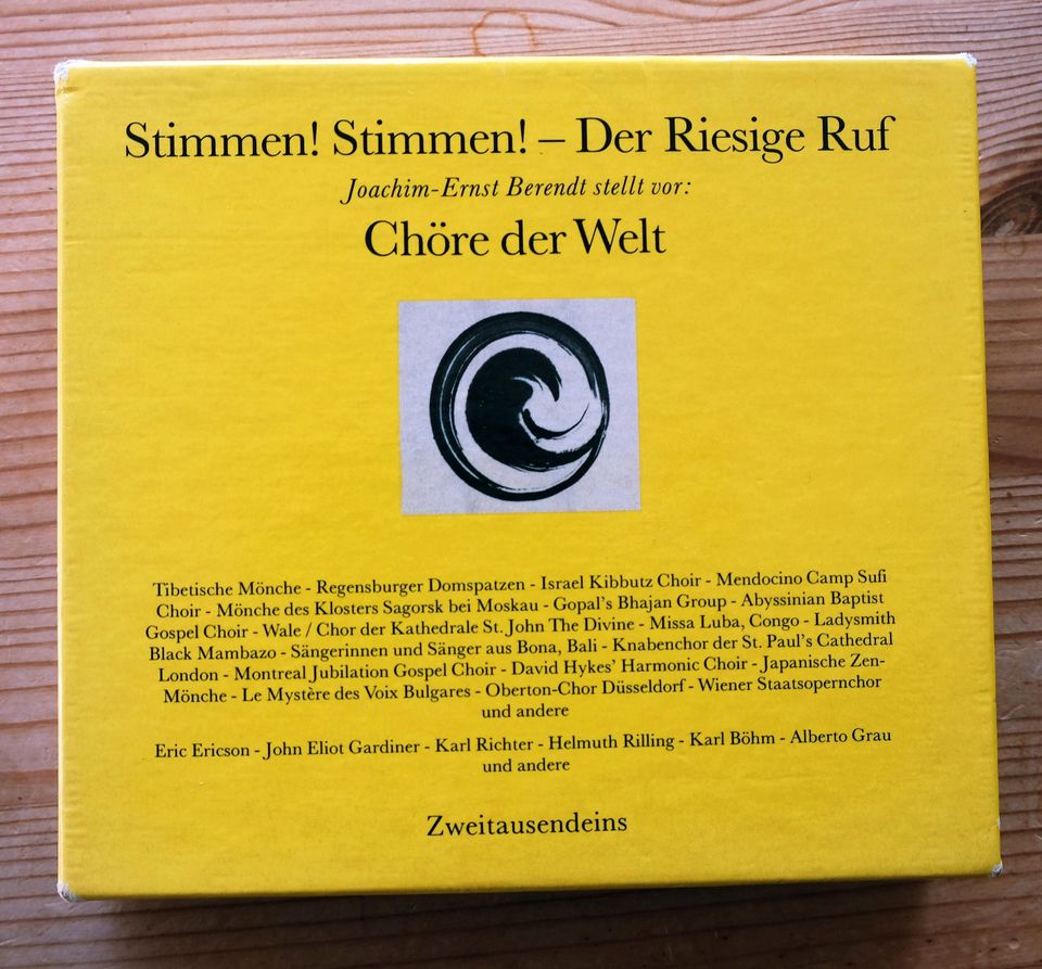 J.E. Berendt: Die Welt ist Klang; Vom Hören der Welt; Chöre (CDs) in Münchwald