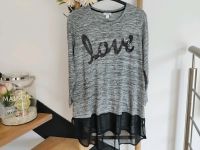 XXL 52 Mia Moda Tunika Bluse Shirt grau schwarz meliert Vokuhila Sachsen-Anhalt - Genthin Vorschau