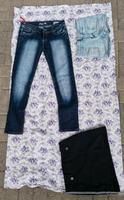 Jeans Hotpants Hose Größe 34 36 Latzhose Rock Damen Mädchen Niedersachsen - Visselhövede Vorschau