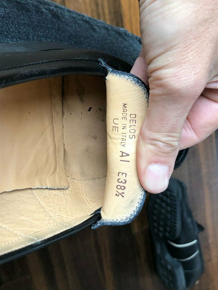 BALLY Mokassins Slipper Leder schwarz Größe 38,5 Loafer in Mülheim (Ruhr)