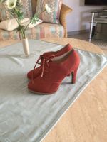 Schnürpumps/Schnürschuhe/Pumps cognac Gr.38 wie neu! Nordrhein-Westfalen - Velen Vorschau