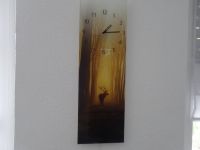 ***Uhr Wand Wanduhr Glas "HIRSCH" Natur 60x20cm Top*** Bayern - Untermeitingen Vorschau