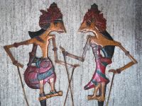 2 WAYANG Holz Figur Schattenspiel Puppe Java Bali Indonesien 57cm Bayern - Karlsfeld Vorschau