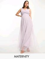 Maxikleid aus Tüll in flieder - Umstandskleid - Abendkleid Bielefeld - Bielefeld (Innenstadt) Vorschau