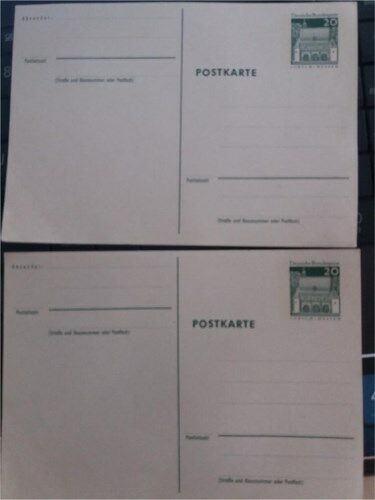 2 x 20-Pfennig-Postkarten Dt. Bundespost, unbeschrieben, Sammler in Heilbronn