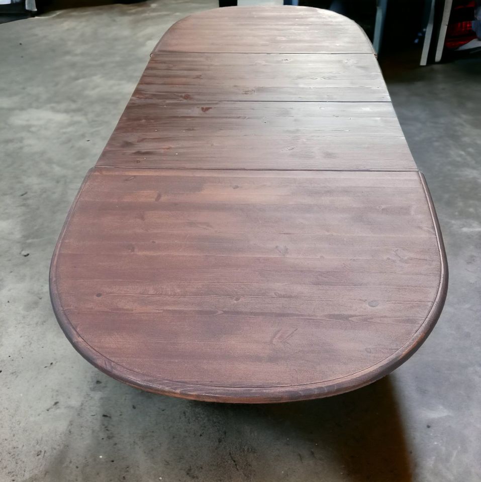 Esstisch Tisch Holz Natur Rustikal Kiefer Groß Ausziehbar Shabby in Harrislee