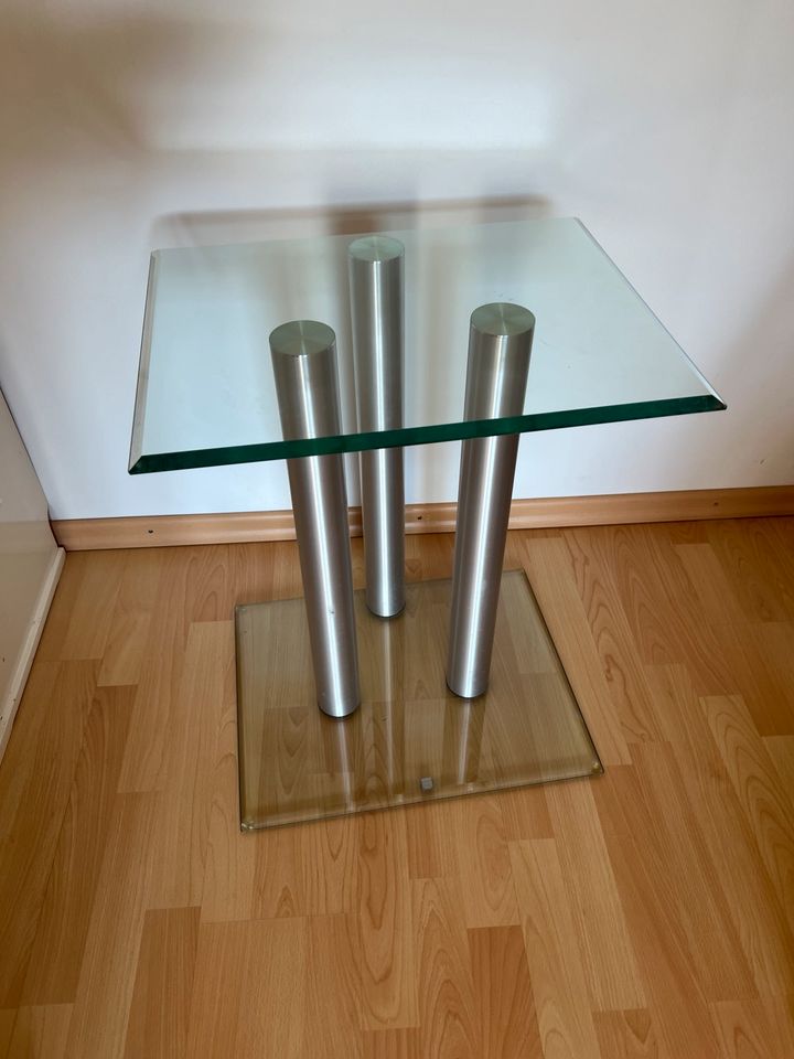 Tisch/ Beistelltisch Glas Chrom in Hamburg