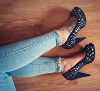 Miss Sixty Peep Toe high heels Plateau Pumps 40 Nieten Wedges neu Nordrhein-Westfalen - Bottrop Vorschau