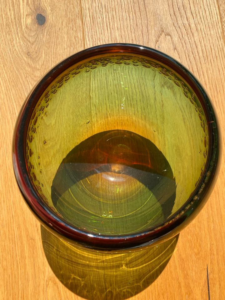 Glas Vase Schale Design Hartmut Bechmann Thüringen in Friedrichsdorf