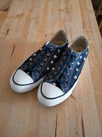 Converse All Star Halbschuhe Blümchen Blau weiß Gr. 40 Nordrhein-Westfalen - Rheinbach Vorschau