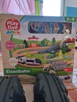 Spielzeug Eisenbahn teils aus Holz, komplett vollständig in OVP Niedersachsen - Tarmstedt Vorschau