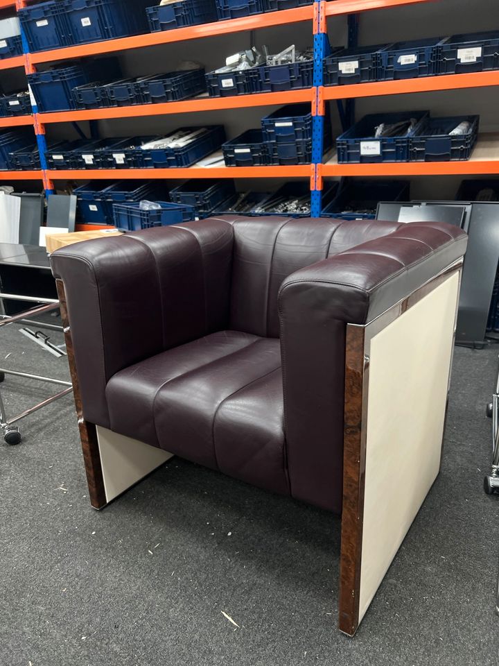 Original Rolls Royce Design-Sessel Lounge Stuhl Leder Bordeaux limitierte Rarität in Offenbach
