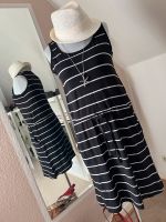 Maritimes Strandkleid Ringel Streifen Gr.38 schwarz weiß Bielefeld - Brackwede Vorschau