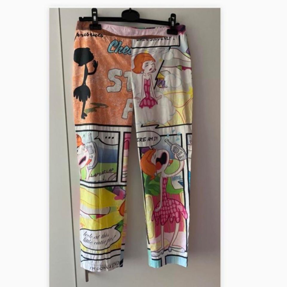 Moschino Cheap and Chic-Hose mit Cartoon-Print, Vintage 2000er in Meine