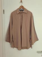 Zara Bluse Oberteil Hemd in beige mit hellblauen Schleifen Berlin - Mitte Vorschau
