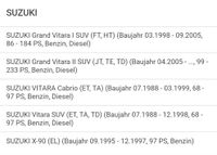 Bremsbeläge VA Suzuki Grand Vitara 1 & 2 Rheinland-Pfalz - Lauterecken Vorschau