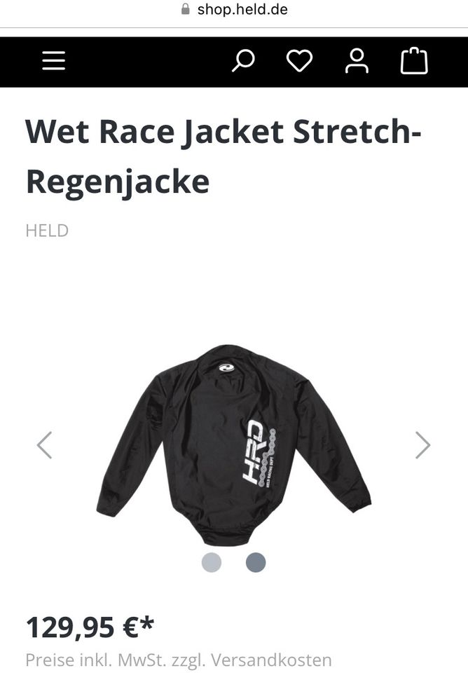 Held Wet Race Regenkombi Regen Hose Jacke Rennstrecke NP 228,95 € in Köln