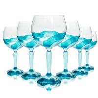 6x Bombay Sapphire Gin Glas 68cl Ballon Gläser blau Sonderedition Baden-Württemberg - Pforzheim Vorschau