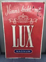 LUX MAGNUM alte Zigaretten-Werbung auf Hartfaserplatte 95x65cm Rheinland-Pfalz - Ochtendung Vorschau