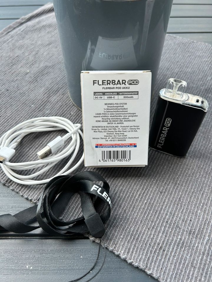 Flerbar Pod Akku USB-C 500mAh Schwarz in Siegburg