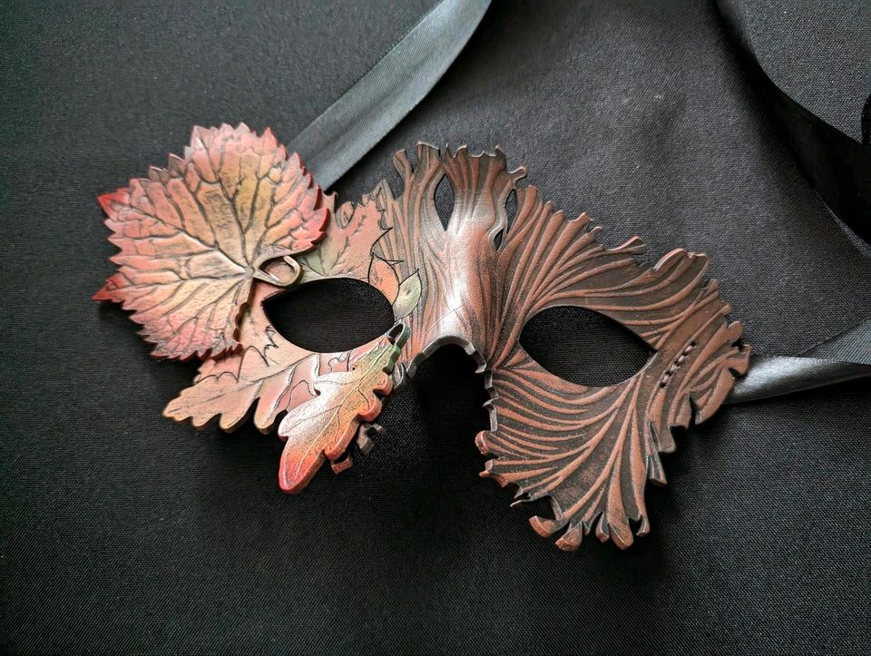 Maske Druide Samhain Ledermaske Faun Mittelalter Fantasy Cosplay in Langenhagen