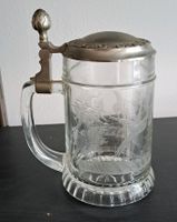 Bierkrug aus Glas mit Zinndeckel Rheinland-Pfalz - Kaiserslautern Vorschau