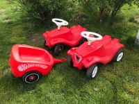 2 Big Bobby Cars + 1 Anhänger / Trailer rot, Auto Rutschfahrzeug Nordrhein-Westfalen - Krefeld Vorschau