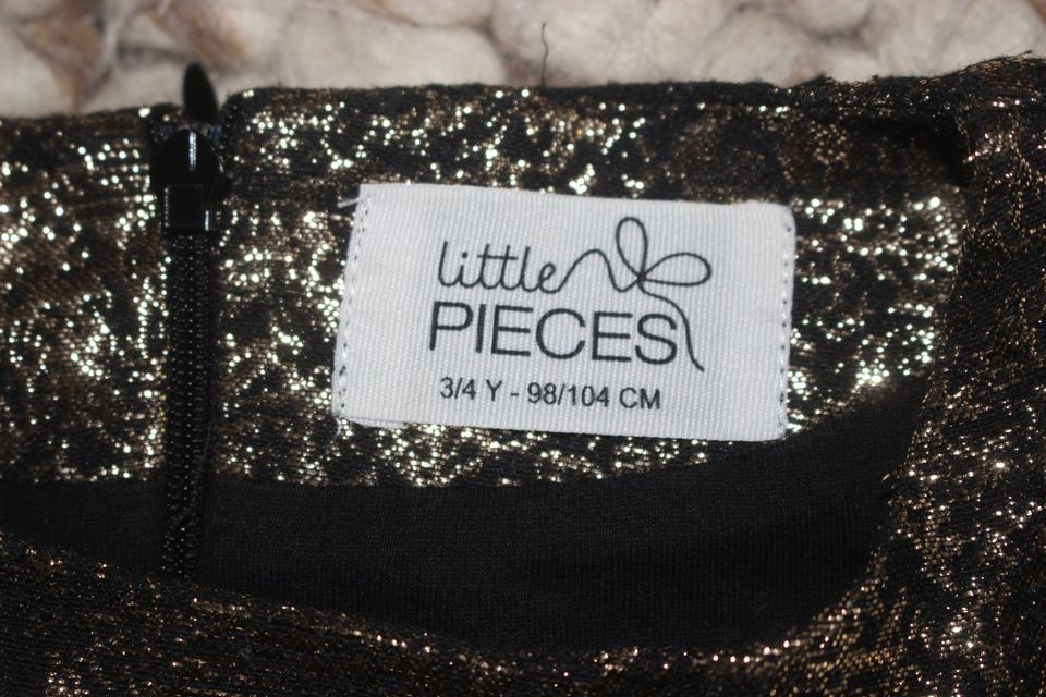 Little PIECES  Fest Kleid 98 104 Gold schwarz Wie Neu in Kiel