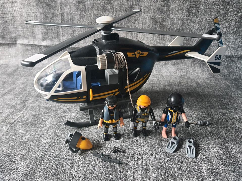 Playmobil Polizei SEK Helikopter Hubschrauber in Billerbeck