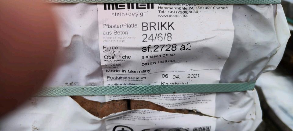 Plaster von Metten "Brikk"  2. Wahl  ca. 20m² Sonderfarbe in Wenden