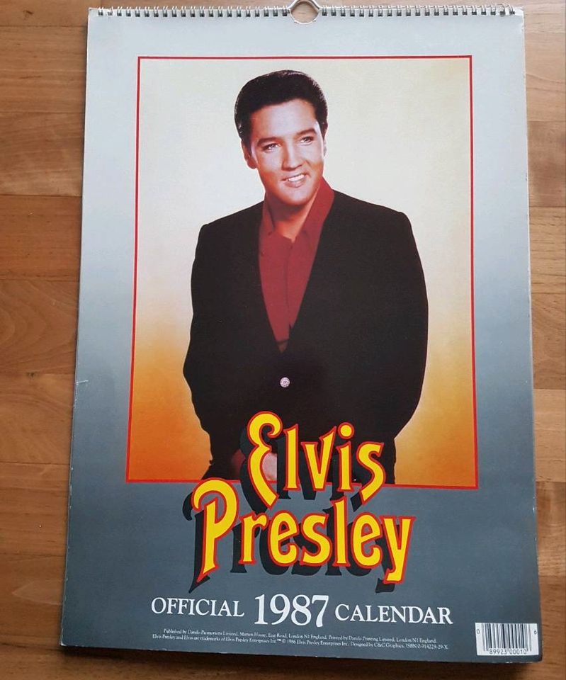 Elvis Presley, offizieller Jahreskalender 1987 in Homburg