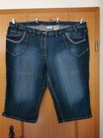 Bermuda Jeans m. Stickerei, Damen, Gr. 54, blau washed Bayern - Roth Vorschau