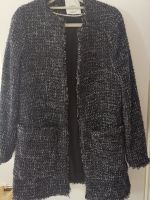 Mango, Tweed Longblazer, Mantel Gr. M Boucle schwarz grau weiß Frankfurt am Main - Gallusviertel Vorschau