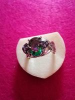 Damen Ring voluminös gr.bunter Solitär Gr. 19-20 Modeschmuck Neu Hessen - Viernheim Vorschau