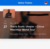 Travis Scott Konzertkarte, Guter Sitzplatz und Versichert! Hannover - Mitte Vorschau