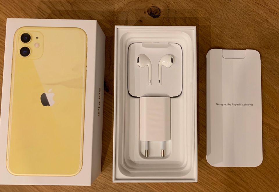 Verpackung OVP Apple iPhone 11 128GB Yellow in Nordrach