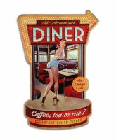 Blechschild Frau All American Diner Pin Up Girl Retro NEU Niedersachsen - Bissendorf Vorschau